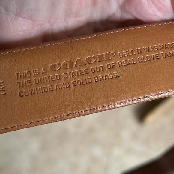 Coach leather belt Woman’s medium British tan - Picture 7 of 9